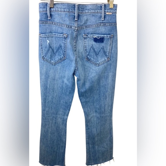MOTHER Superior The Hustler Ankle Fray Crashing Hard Wash Distressed Jeans 26 - Picture 6 of 7